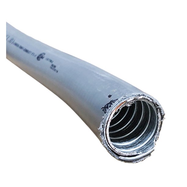 1/2" Liquid Tight Flexible Steel Conduit Type LFMC, 100 Foot Coil Gray