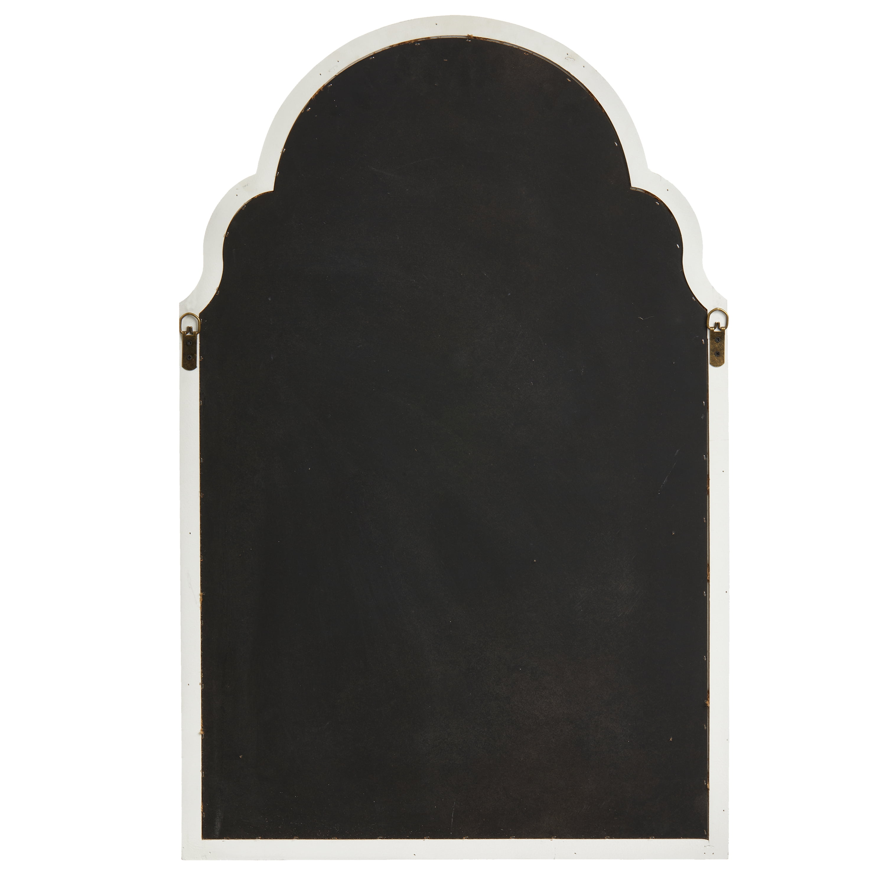 SOFE Farmhouse White Wood Frame Bulletin Board, 36" x 24", Linen Memo Board for Wall, Decorative Office Décor