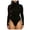 Black, variant on TQWQT Women's Mock Turtle Neck Long Sleeve Tops Bodysuit Jumpsuit