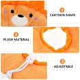 thumbnail image 2 of Cat Neck Protector Animal Shape Collar for Post-Surgery Care Orange Anti-Scratch 1Pcs, 2 of 2
