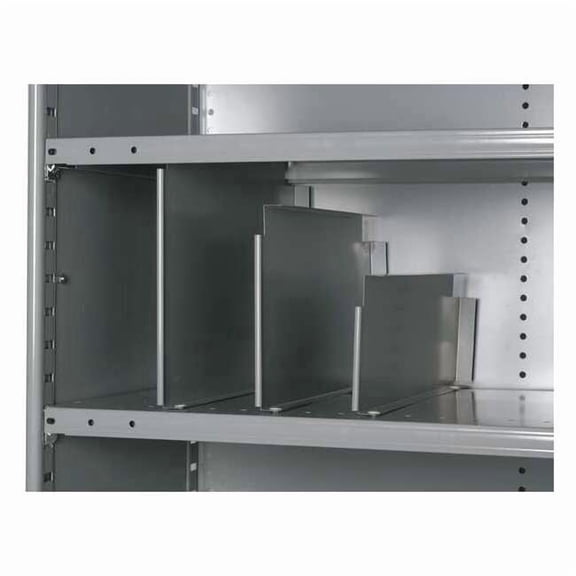 Hallowell Vertical Shelf Divider,20 ga.,Gray,PK12 5240-1206-12HG