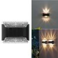 thumbnail image 4 of IMossad Solar Lights,Solar Deck Lights Outdoor Waterproof Led，Up And Down Lighting Step Light, Solar Lights for Stairs Patio Fence Garden,Warm Light, 4 of 6