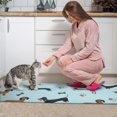 thumbnail image 3 of Dachshund Footprint Bone Kitchen Rugs Sets Of 2,Anti Fatigue Kitchen Mat Rugs Non Slip Washable,Decorative Kitchen Floor Mats for Kitchen,Sink,Laundry,17"x30"+17"x47", 3 of 7