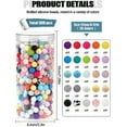 thumbnail image 2 of 500PCS Silicone Beads, Kalolary Colorful Rubber Beads for Kaychain Making 12mm Round Silicon Loose Beads for Card Holder 25 Colors Silicone Bracelet Pearl Beads Bulk for Jewelry Necklace DIY Craft, 2 of 5