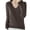 Brown#women's long-sleeve knitted sweater, variant on Women Merino Wool V Neck Sweater Causal Knitted Lightweight Long Sleeve Sweaters Winter Soft Warm Undershirts 2026 Gray,XL