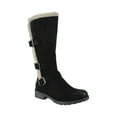 thumbnail image 4 of White Mountain Womens Santell Faux Fur Tall Knee-High Boots Black 9 Medium (B,M), 4 of 6