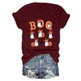 thumbnail image 5 of CAICJ98 Halloween Shirt for Women Cute Ghost Fall Pumpkin Graphic Shirt Short Sleeve Tee Tops, 5 of 5