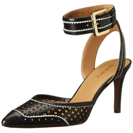 

Nine West Women s Calypso Leather Dress Pump Black Combo 6 M US