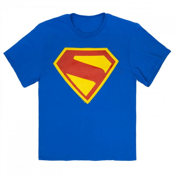 Superman James Gunn Logo Blue Youth T-Shirt-Youth Medium