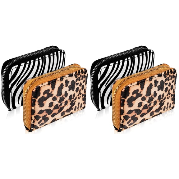 unbranded 4 pcs  Mini Coin Purse Change Purse Small Zipper Change Pouch Portable Wallet