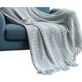 thumbnail image 2 of TUOBARR Tapestries Savings! Sofa Cover Blanket, Solid Color, Summer Office AIRconditioning Nap Blanket, Knitted Small Blanket, 2 of 4