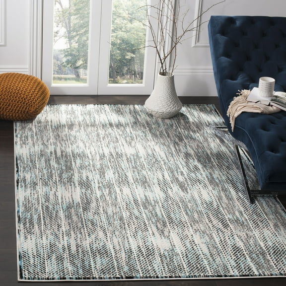 SAFAVIEH Skyler Catriona Striped Area Rug, Grey/Blue, 8' x 10'