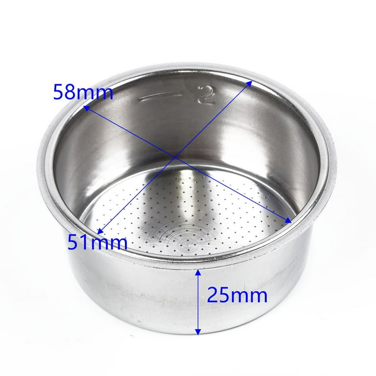 Filtro Caffè 2 Filtri Per Caffè In Acciaio Inox 51 Mm - Riutilizzabili