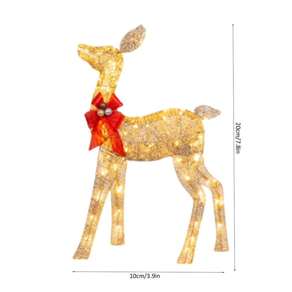 Lighted Christmas Deer Christmas Lights Reindeer Decorations