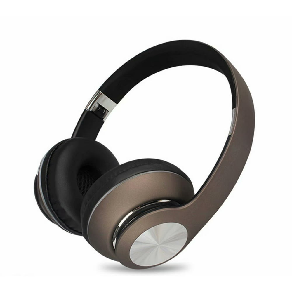 Wireless OverEar Headset with Deep Bass,Foldable HiFi Stereo Headset