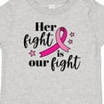 thumbnail image 4 of Inktastic Breast Cancer Awareness Her Fight is Our Fight Boys or Girls Baby T-Shirt, 4 of 5