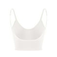 thumbnail image 5 of LAVA Womens Sport Bra Padded Cami Bralette Crop Tops Yoga Push Up Vest (White, S/M), 5 of 12