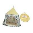 thumbnail image 2 of Tienda de juegos para niños, juguete, tienda de juegos para niños, tipi plegable portátil, con castillo para barbacoas, guardería, beige, 2 of 8