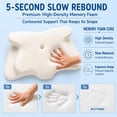 thumbnail image 3 of CARTIZMA Memory Foam Contour Pillows - Ergonomic Cervical Neck Support, Cooling, Breathable, 3 of 10