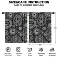 thumbnail image 2 of Blackout Kids Curtains,Black Paisley Pattern Childrens Insulated Curtains Set Of 2,Bedroom Essentials,Toddler Room Decor 42x54in(106x137cm), 2 of 5