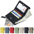 thumbnail image 1 of Cartera corta ultrafina a la moda, cartera para mujer de gran capacidad, tarjetero con cremallera y bolsillo para monedas, 1 of 3