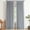 Grayish Blue, variant on Natural Pinch Pleated Full Blackout Curtains Linen Blended Room Darkening Window Curtains 90 inch for Living Room Bedroom Thermal Insulated Pinch Pleat Drapes with Hooks 2 Panel 40"Wx90"L