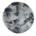 thumbnail image 3 of Gray Round Rug for Bedroom,Fluffy Circle Rug 16x16inch for Kids Room,Furry Carpet for Teen's Room,Shaggy Circular Rug for Nursery Room,Fuzzy Plush Rug for Dorm,Grey Carpet,Cute Room Decor for Baby, 3 of 10