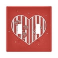 thumbnail image 2 of Dailycode Light Switch Plate Covers 3 Gang Wall Plate Plastics Outlet Covers for Kitchen Home Office Decor Love Heart and Red Roses, 2 of 8
