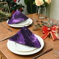 thumbnail image 3 of Napkin Satin Napkin 20*20Inchx1 Kitchen Towel Dinner Plate Towel Decorative Towel Napkin Tea Towel Suitable For Kitchen Table Purple River Pattern, 3 of 8