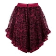 thumbnail image 3 of Women Gothic Skirt Fluffy Pleated Layered Tutu Skirts Winered 2XL, 3 of 4