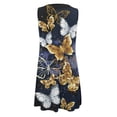 thumbnail image 4 of TJAZFJPA Robe du Nouvel An Chinois Femme Élégante Col Rond Robe Débardeur Robe Décontractée à Imprimé Floral Longue Robe Noire Robe d'Hiver Femme, 4 of 5
