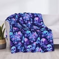thumbnail image 3 of Yiaed crystal Skull flower star Print Blanket Throw Blanket Soft Cozy Flannel Blanket for Home Bed Sofa Couch Chair-40"x30", 3 of 6
