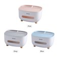 thumbnail image 2 of Zootealy Multifunctional Tissue Box Double Layer Desktop Organizer Detachable Tissue Organizer Paper Towel Dispenser Desktop Shelf Organizer for Home Office Dorm, 2 of 8