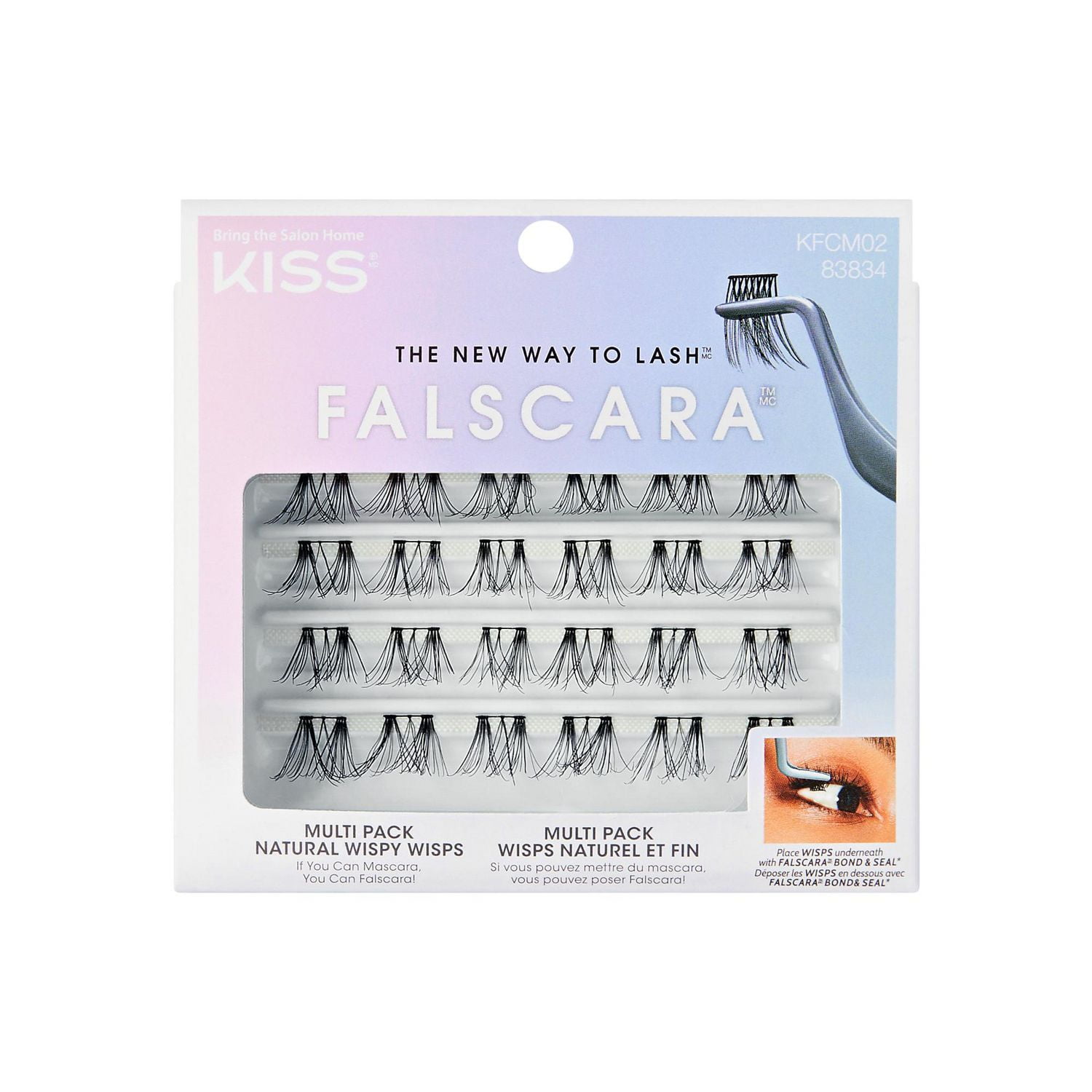 KISS Falscara Eyelash - Multi Pack Natural Wispy Wisps - KFCM02 ...