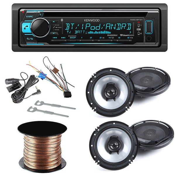 Kenwood KDCBT31 Single DIN Bluetooth InDash CD/AM/FM Car Stereo
