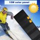 thumbnail image 4 of 15w Usb Panel Solar Banco de energía plegable Cargador de batería para exteriores Senderismo Energía USB portátil Cel solar, 4 of 5