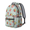thumbnail image 2 of Pioneer Flower Floral Print Pattern Backpack for School, Cute School Bag with Adjustable Shoulder Straps and Padded Back, 15.3"x11"x7.1", 2 of 5
