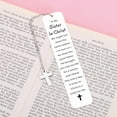 thumbnail image 2 of to My Sister in Christ Cross Bookmark Gifts, Secret Sister Gifts for Women Christian, Religious Gift for Female, Baptism Gift for Girls, Inspirational Bible Verse Bookmark, Birthday Gift, 2 of 6