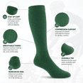 thumbnail image 5 of 3 Pairs Knee High Compression Socks for Men Women, Graduated Support Socks, Breathable Stretch Fit for Travel, Running, Work and Daily Wear, 5 of 6