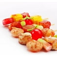 thumbnail image 3 of Holzlrgus 1：6 Scale Miniature Barbecue Food 5 Pcs Realistic Plastic Mini Roast Meat Scallop Tomato Shrimp Model Artificial Doll Set for Min House Kitchen Cabinet Ornament Decoration, Multicolor, 3 of 7