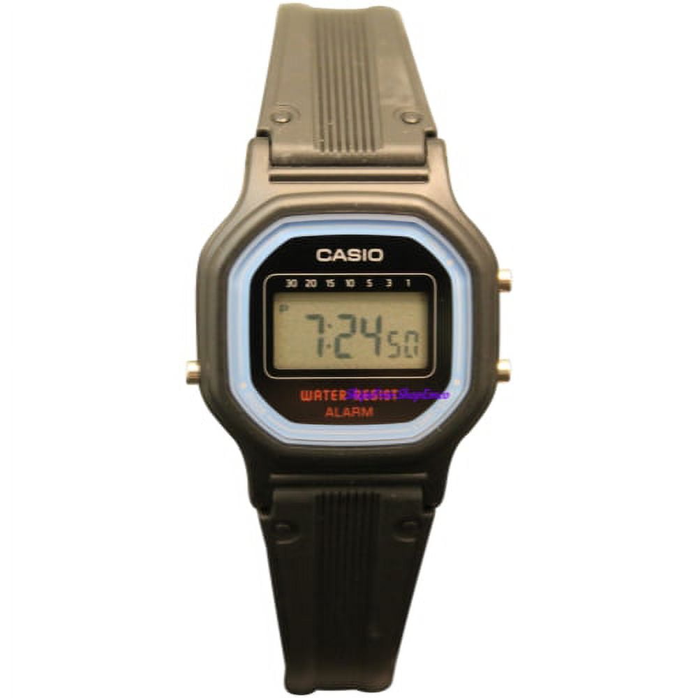 Women s Casual Digital Watch White Pink LA11WL 4A Walmart