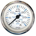 thumbnail image 3 of Faria 13812 Chesapeake Stainless Steel Water Pressure Gauge Kit (30 PSI) - 2", White, 3 of 3
