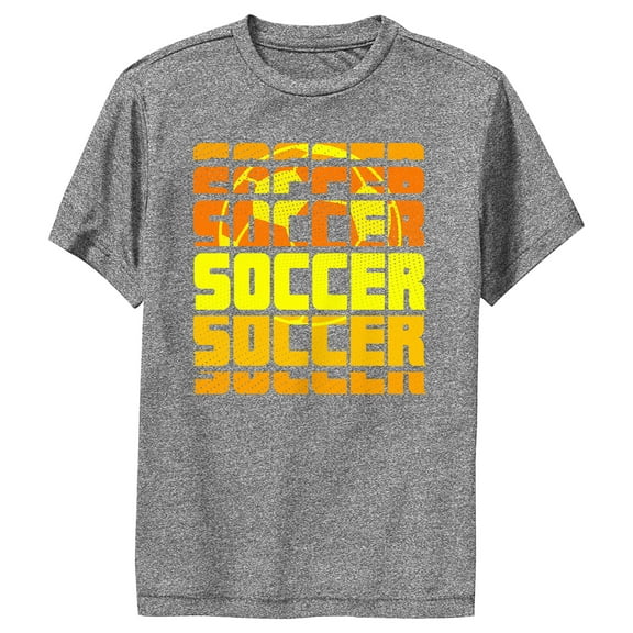Boy's Lost Gods Soccer Repeat Performance Graphic Tee Charcoal Heather Medium