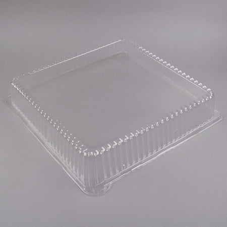 

18 X 18 Platter Pleasers Plastic Square Dome Lid Clear 40/PK