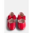 thumbnail image 3 of Wonder Nation Little Girls and Big Girls Scallop Ballet Flats with Tulle Bow, 3 of 4