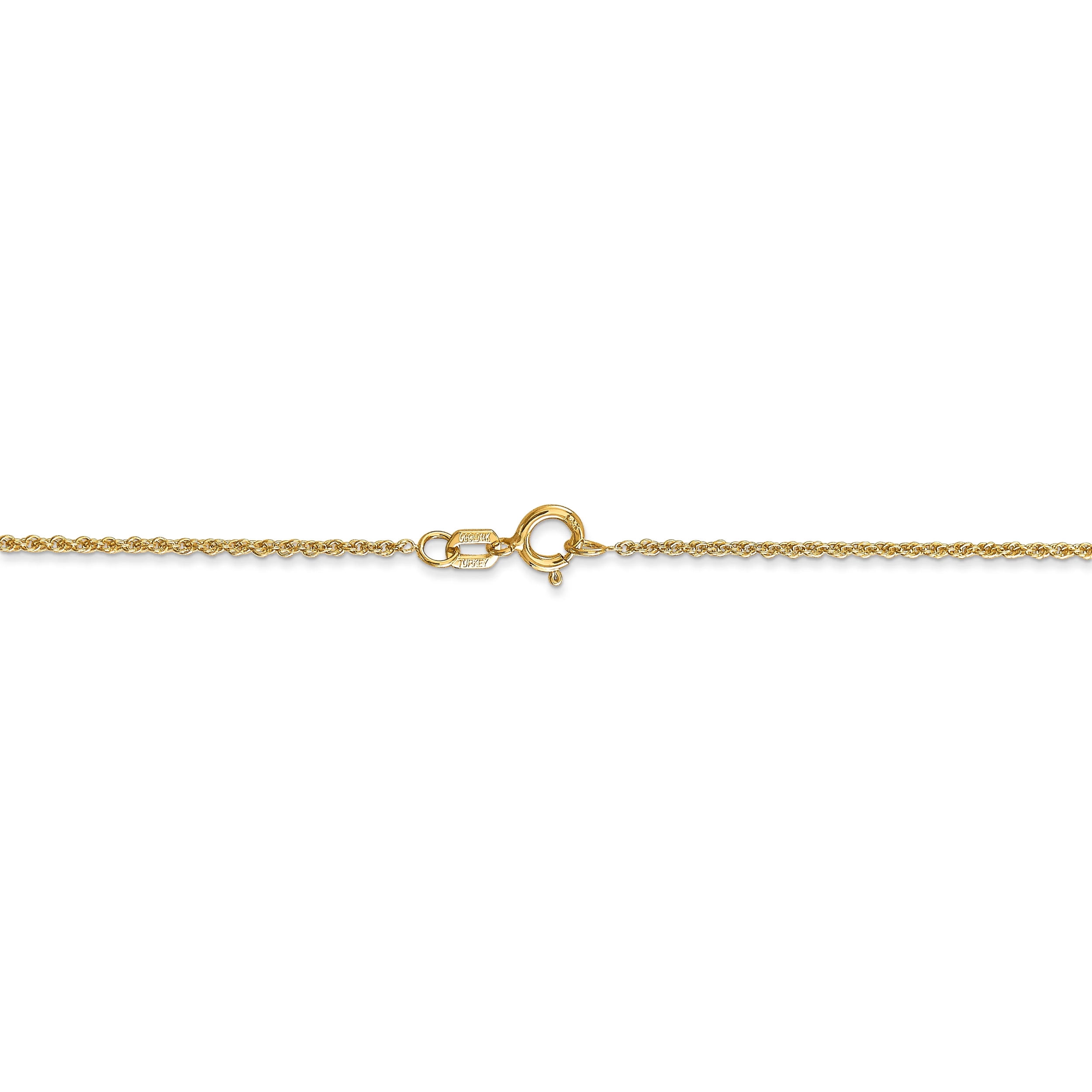 Primal Gold 14K Yellow Gold 1.1mm Baby Rope Chain