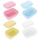 thumbnail image 4 of 4 jaboneras de doble capa con tapa y desagüe para fregaderos de baño y cocina (blanco, amarillo, azul y rosa)., 4 of 5