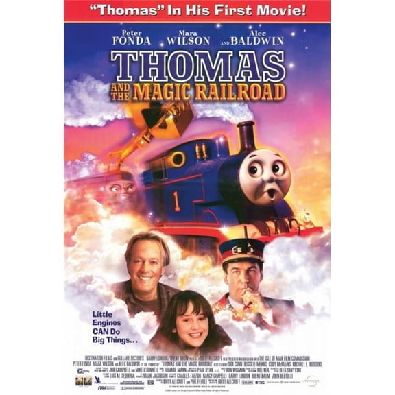 Pop Culture Graphics MOVIF9419 Thomas & The Magic Railroad Movie Poster Print, 27 x 40