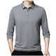 thumbnail image 2 of Blusa y camisa de manga larga con cuello vuelto para hombre, pijama deportivo para el hogar, camiseta de color liso, blusa deportiva de poliéster para hombre, 2 of 5
