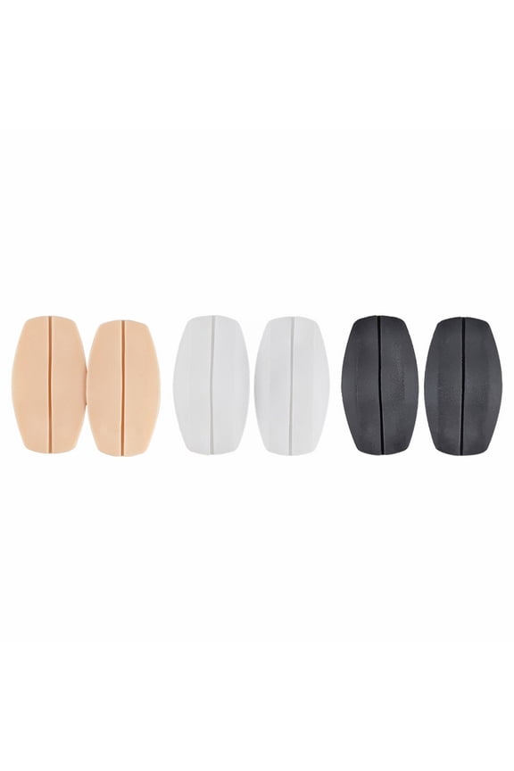 3 Pairs Soft Silicone Bra Strap Holder Non Shoulder Protector Pads For Women